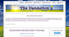 Desktop Screenshot of dandelionfoundation.org