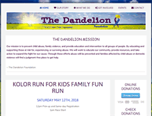 Tablet Screenshot of dandelionfoundation.org